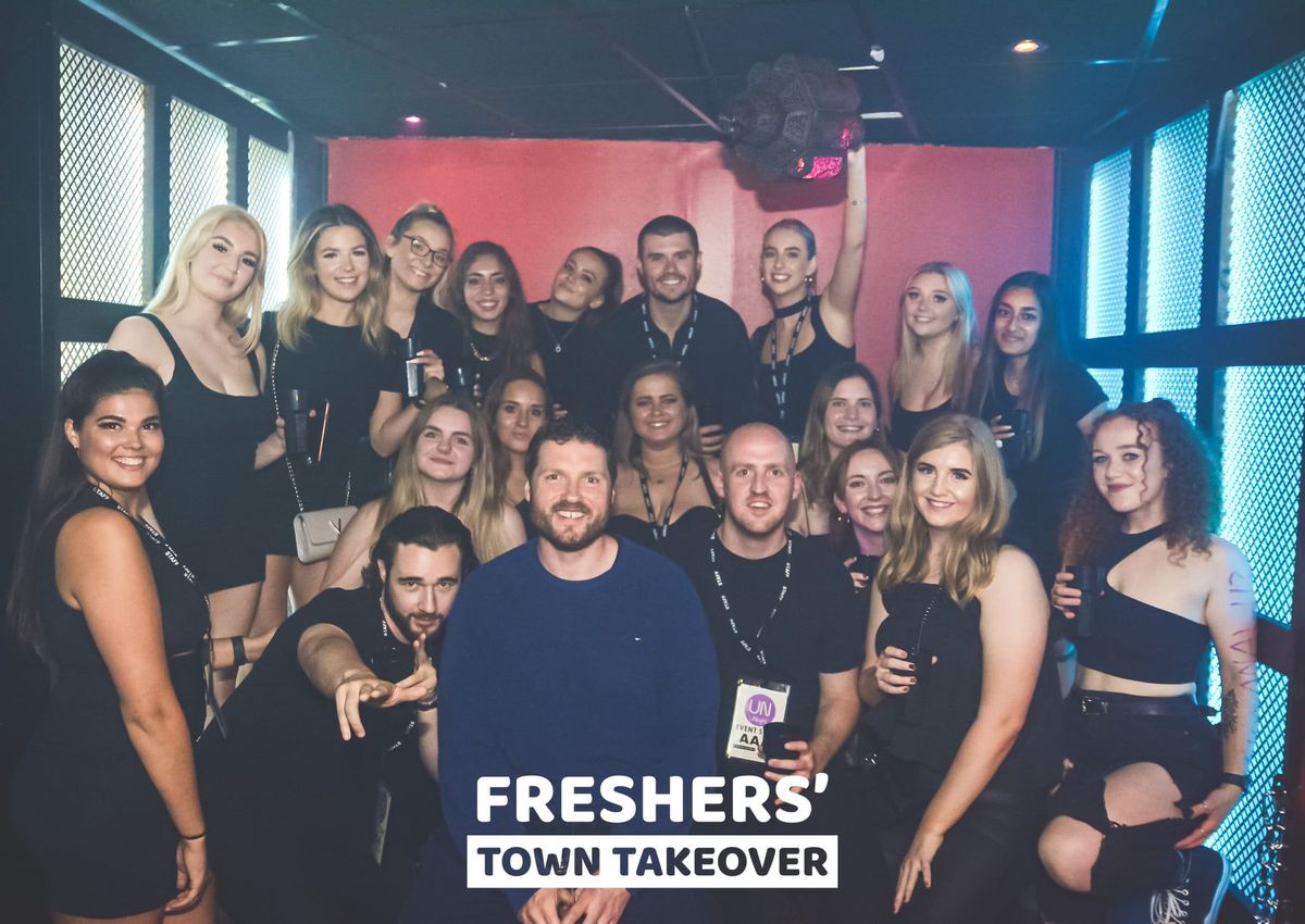 With the Freshers&rsquo; Town Takeover crew