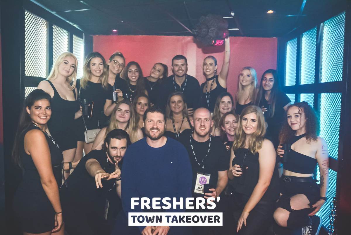 The Freshers Town Takeover event team